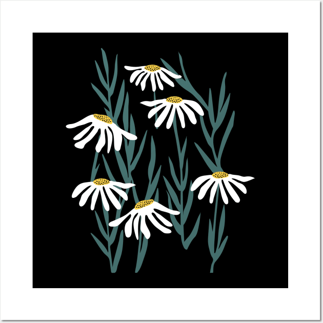 Daisy Floral Pattern For flower lovers Wall Art by Fashion Apparels